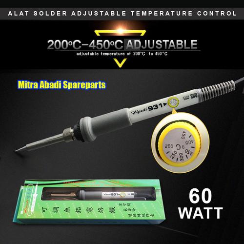 Foto Produk Solder 60W/60 Watt Adjustable Temperature Control 200-450 Celsius dari Mitra Abadi Spareparts