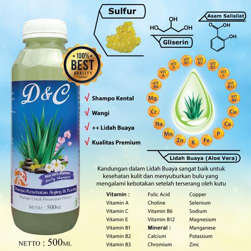 Foto Produk D&C Shampo Kesehatan Anjing & Kucing 500ML dari Produkkita