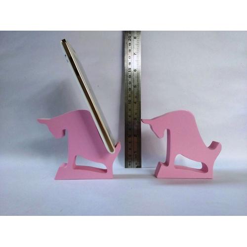 Gambar Stand Phone Holder Kayu Banteng Pink dari Xtajug Art Kota Tangerang Selatan Tokopedia