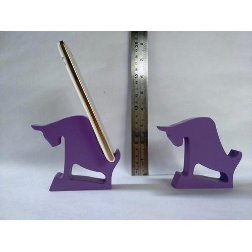 Gambar Stand Phone Holder Kayu Banteng Ungu dari Xtajug Art Kota Tangerang Selatan Tokopedia