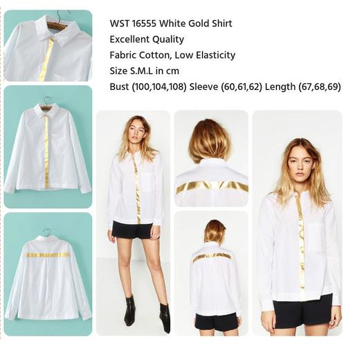 Jual White Gold Shirt - Jakarta Barat 