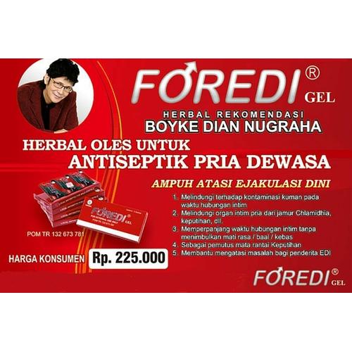 Foto Produk Ejakulasi Dini, Bikin Tahan Lama FOREDI GEL Herbal Oles Solusinya dari RavinShop