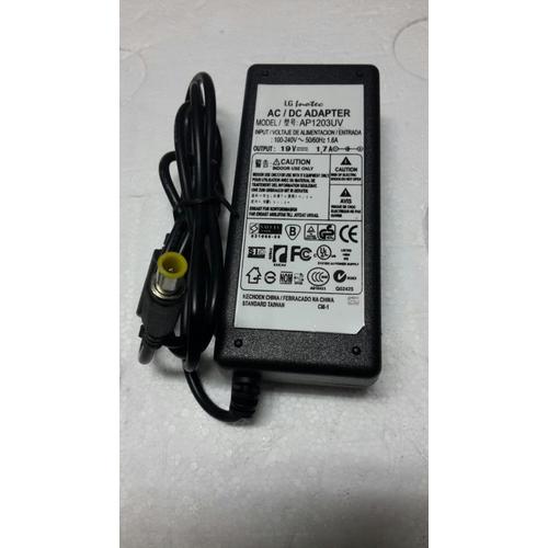 Alimentatore Sostitutivo 19V 2.1A (40W) Per Monitor LG 24MT49DF E Altri - Con Cavo Di Alimentazione