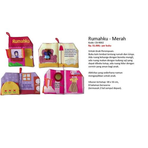Gambar Buku Bantal Rumahku Merah dari Khaled BabyShop Kota Bekasi Tokopedia
