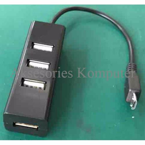 Foto Produk Micro USB OTG 2.0 USB HUB 4 Port 480Mbps dari SmartComputer89