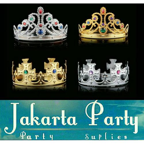 Foto Produk king And Queen Crown / Mahkota Raja Dan Ratu / Mahkota Ultah dari Jakarta Party