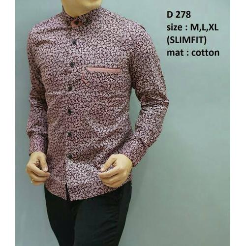 Foto Produk Baju Batik Pria Slim Fit Modern Keren Mewah Elegan D278 dari Lina Batik Distro