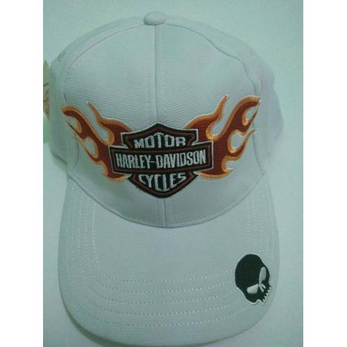 9topi. Harley. Davidson. putih Flexfit 