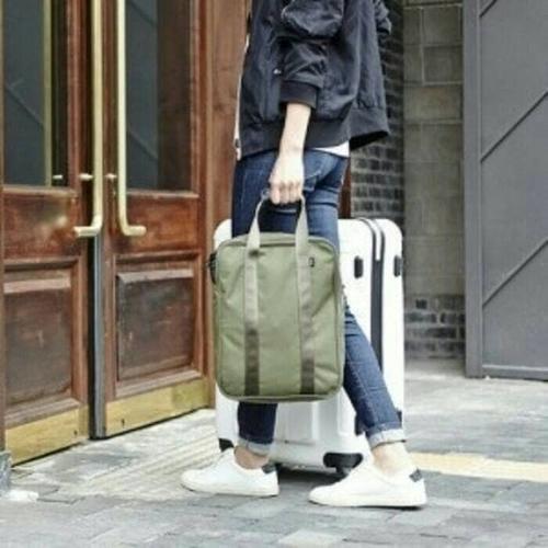 Foto Produk Travel bag canvas compack solid color edition / tas koper - Hitam dari AZISTA SHOP