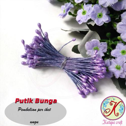 Foto Produk Putik / Sari Bunga (Bahan Kerajinan) - Ungu dari Kutique Craft