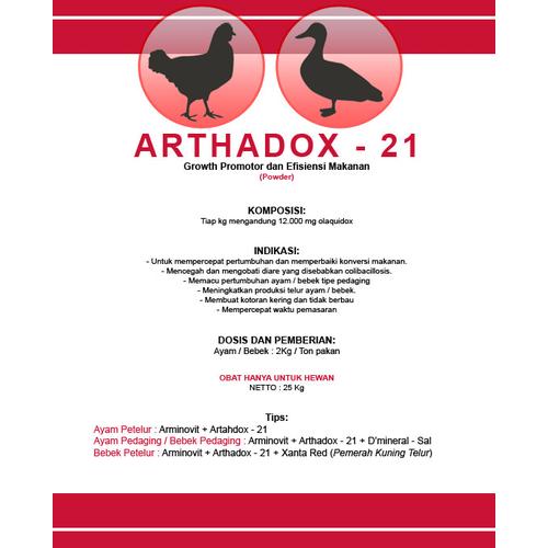 Foto Produk Arthadox 21 - Growth Promotor & Feed Eficiency pada Ayam dan Bebek dari Cv Kuda Hitam Perkasa
