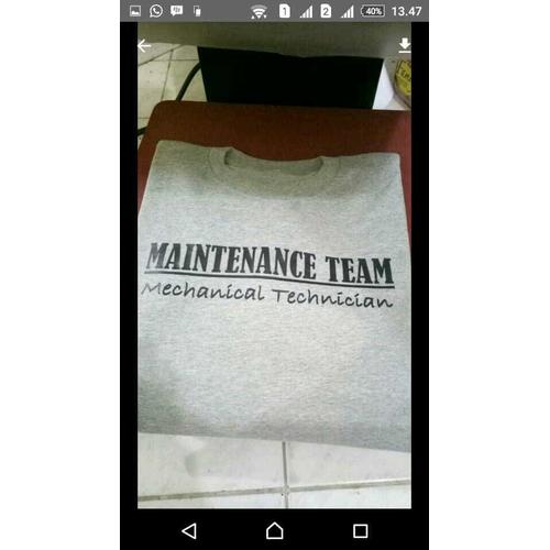 Jual Tshirt-Baju-Kaos MAINTENANCE TEAM 
