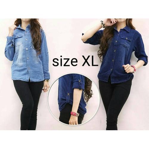Foto Produk Kemeja Jeans XL - Biru dari Toko Vincent 42