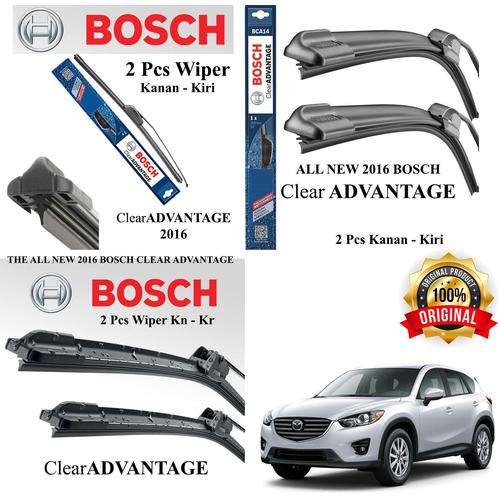 Foto Produk WIPER MOBIL CX5 BOSCH CLEAR ADVANTAGE FRAMELESS 2 Pcs (kn-kr dari Bohlam HID