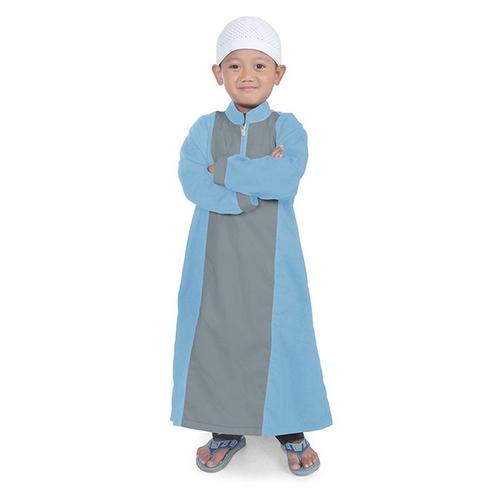 Gambar Koko Gamis Anak Murah Strip Simple - Abu Biru KGS03 dari Grone Kota Cimahi Tokopedia