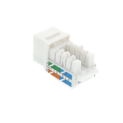Gambar CAT5e UTP Keystone Jack White - Singles dari AdisatyaCom Jakarta Barat Tokopedia