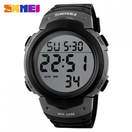 Foto Produk SKMEI Jam Tangan Digital Pria - DG1068 HITAM SILVER dari WarunkNgonline