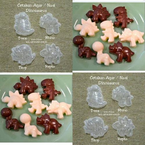 Foto Produk Cetakan Dinosaurus Murah Meriah/Bento Rice Mold/Cetakan Agar Jelly dari Little Pillower
