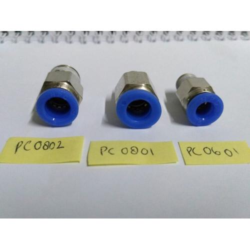 Jual sambungan selang tubing PC 0802 fitting pneumatic PC0802 PC 08 02