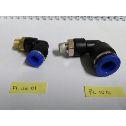 Jual sambungan selang tubing PL0602 fitting pneumatic PL 0602 6mm drat
