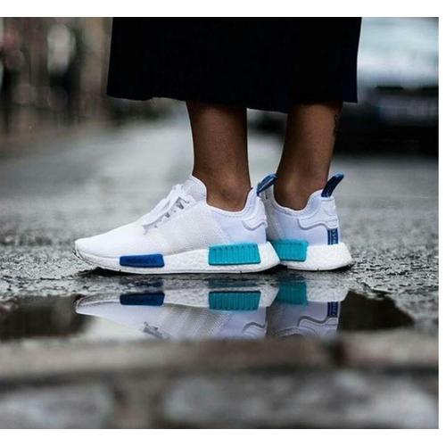Adidas NMD PK White Cyan Blue Premium 