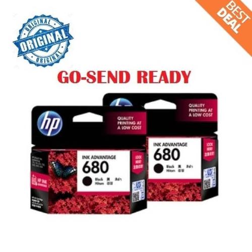 Foto Produk HP 680 ORIGINAL Black Ink / hitam printer 2135 3635 3835 4675 1115 dari KevKen Shop