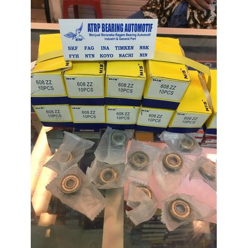 Foto Produk BALL BEARING 608 ZZ NIS dari ATRP BEARING AUTOMOTIF