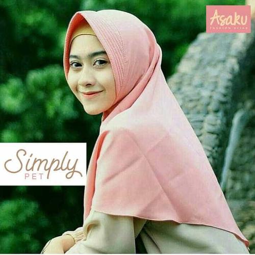Foto Produk jilbab instan polos/hijab instan polos SImply Pet dari Ararya-grosir