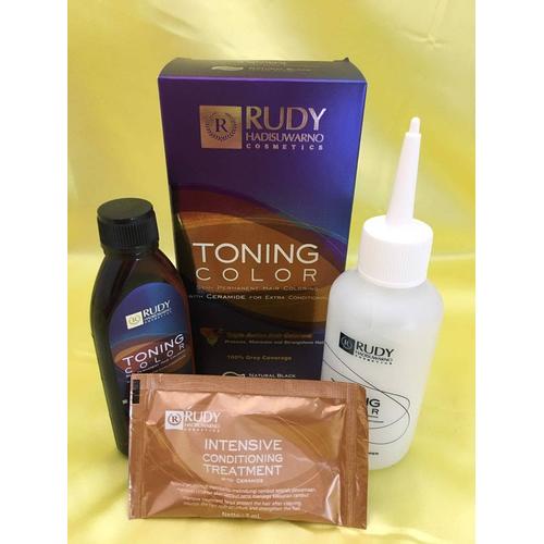 Jual RUDY HADISUWARNO Toning Color Semir Rambut 1 set - Hitam - Jakarta ...
