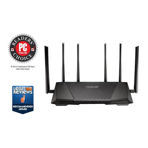 Foto Produk Asus RT AC3200 Tri-band 3x3 AC3200 Wifi 4-port Gigabit Gaming Router dari Getcomp