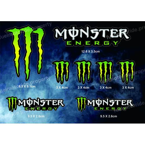 Foto Produk Sticker Monster Energy Set utk custom Helm Motor ARAI SHOEI CBR NINJA dari Fuel