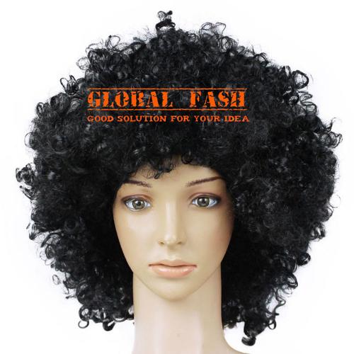 Foto Produk Wig hitam/ wig kribo/ Wig Badut / Wig Cosplay/ Rambut Palsu full dari Global Fash