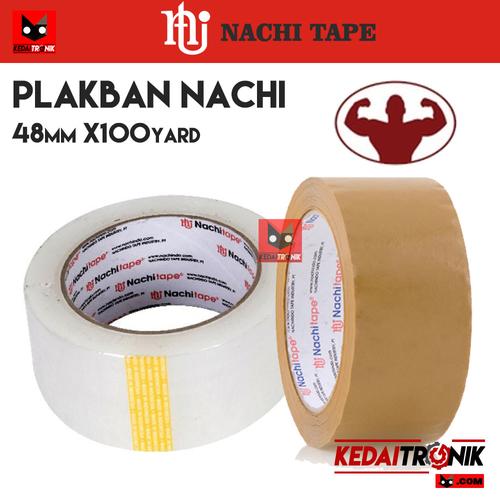 Jual Isolasi Lakban NACHI T APE 48x100 mm Tebal Super Strong Bening
