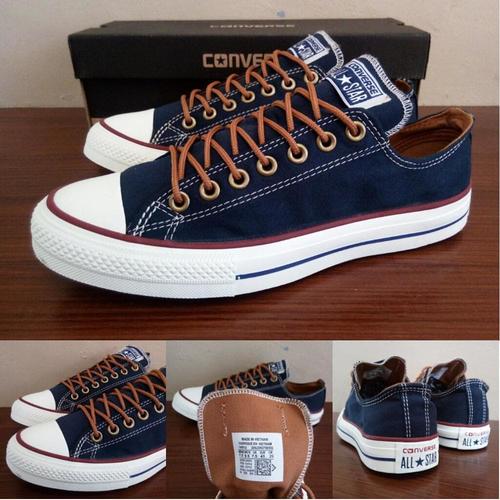 Foto Produk Sepatu All Star Converse Classic Peached Ox Biru Navy Murah dari Toko All Star Murah