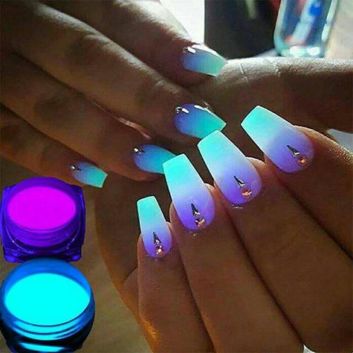 Gambar Nail Art Glow Powder Bubuk glow in the dark cat glow kutex nail art dari Wimpy Clay Kab. Tangerang Tokopedia