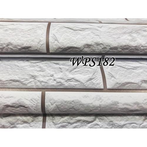 Foto Produk WALLPAPER STIKER 45CMX5M- WPS182 SOFT GREY STONE BRICK dari JEJOMART