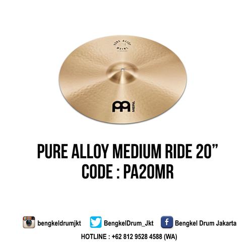 Foto Produk Meinl Cymbal Pure Alloy Medium Ride 20" dari Bengkel Drum Jakarta