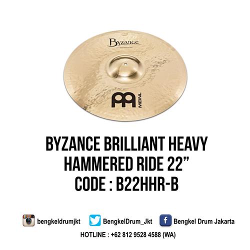 Foto Produk Meinl Cymbal Byzance Brilliant Heavy Hammered Ride 22" dari Bengkel Drum Jakarta