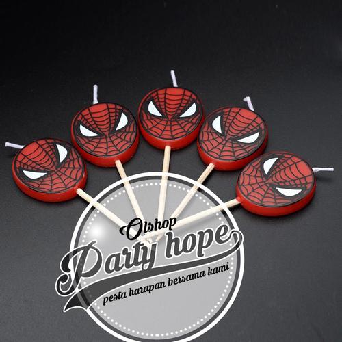 Foto Produk lilin karakter spiderman/ lilin spiderman/ lilin ulang tahun dari PARTY HOPE 2