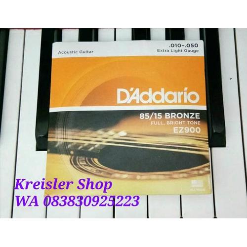 Foto Produk Senar gitar akustik string D'addario EZ900 0.10 set isi 6 dari Kreisler Shop