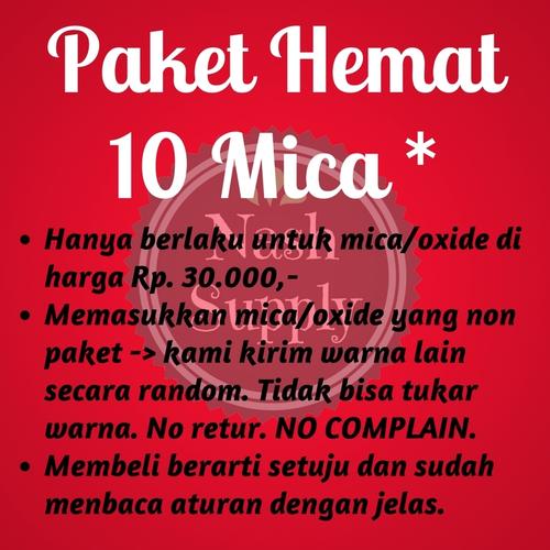 Foto Produk Paket hemat 10 mica dari Nash Supply