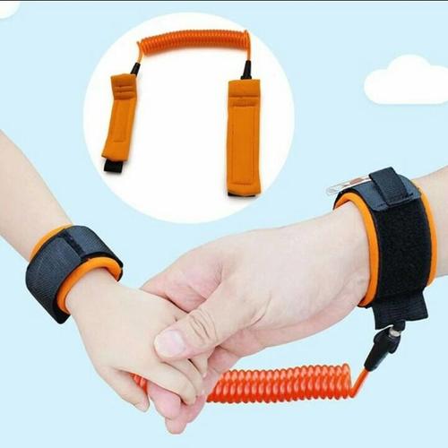Foto Produk Wrist Link Harness Strap Rope Tali Tangan Safety Child Anti Lost 1,5 M - Orange dari Toko Murah Naufal