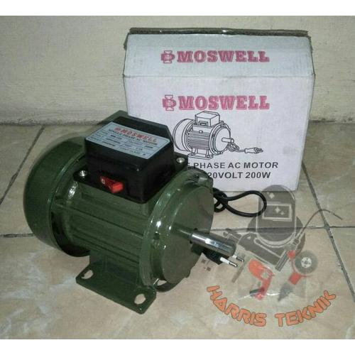 Foto Produk Dinamo motor single phase AC 200 watt Moswell MW-125-2 dari Harris Teknik
