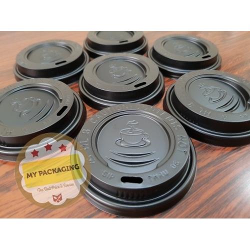 Jual Tutup Paper Cup 8oz - Putih atau Hitam isi 50pcs/pack - Putih ...