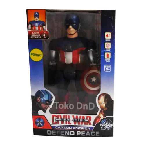 Foto Produk Mainan Anak - Robot Captain America Civil War Light Sound Tameng dari Toko DnD