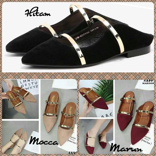 Foto Produk Flat Shoes Sepatu Balet Ivory NJ08 / C02 dari Nin's Collections