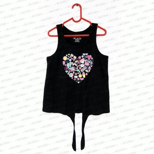 Foto Produk Summer Heart Black Tanktop Anak Perempuan dari Witstoria
