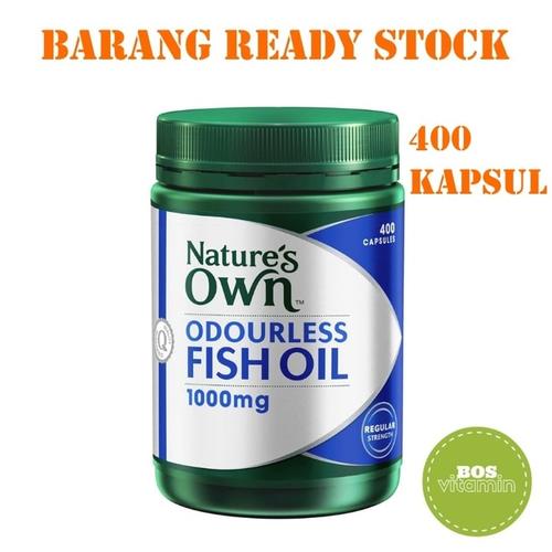 Jual Nature's Own Odourless Fish Oil Omega 3 1000mg 400 kapsul - Jakarta  Timur - vitamincenter | Tokopedia