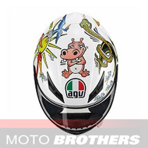 Jual HELM AGV K3 WHITE ZOO - Jakarta 