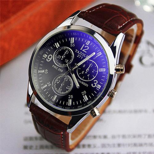 Foto Produk Yazole 271 Jam Tangan Pria Original Quartz Watches - Black/Brown Dial dari Gadget Holic
